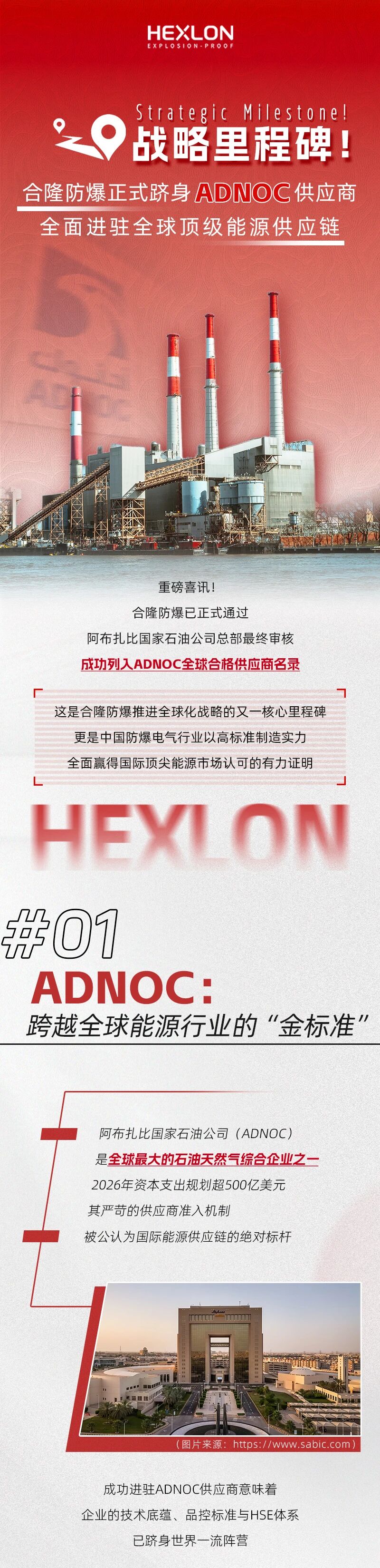 战略里程碑！合隆防爆正式跻身ADNOC供应商，全面进驻全球顶级能源供应链